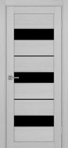 Полотно Турин  526АПП лакобель чёрный дуб серый Цвет Дуб серый Размер 800х2000мм Покрытие Экошпон Стекло Черное